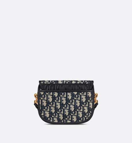 Medium Dior Bobby Bag Blue Oblique Jacquard