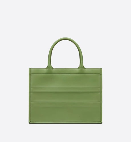 Small Dior Book Tote Willow Green Calfskin