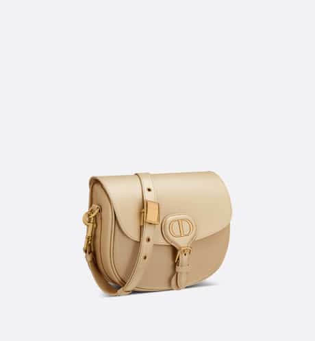 Medium Dior Bobby Bag Beige Box Calfskin