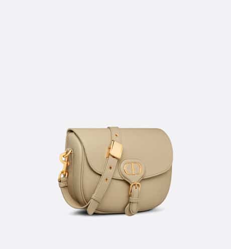 Medium Dior Bobby Bag Beige Grained Calfskin