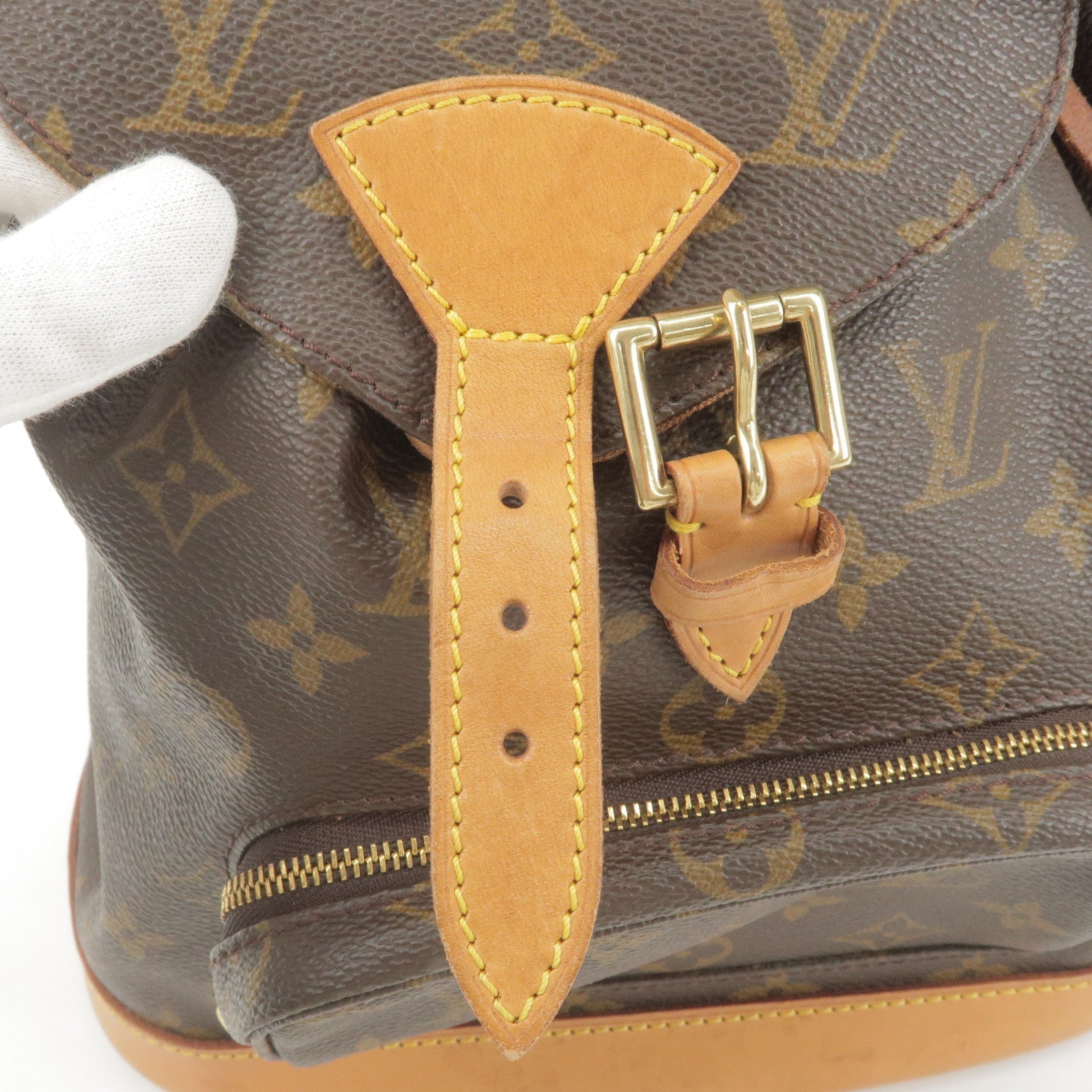 Louis Vuitton Monogram Montsouris MM Back Pack Bag M51136