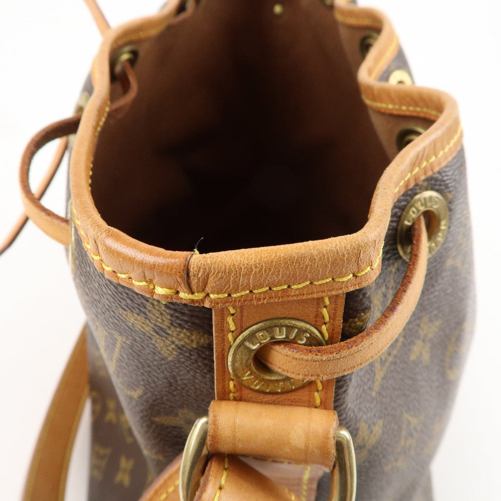 Louis Vuitton Monogram Petit Noe Shoulder Bag Brown M42226