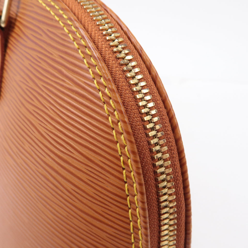 Louis Vuitton Epi Alma Leather Hand Bag Zipangu Gold M52148