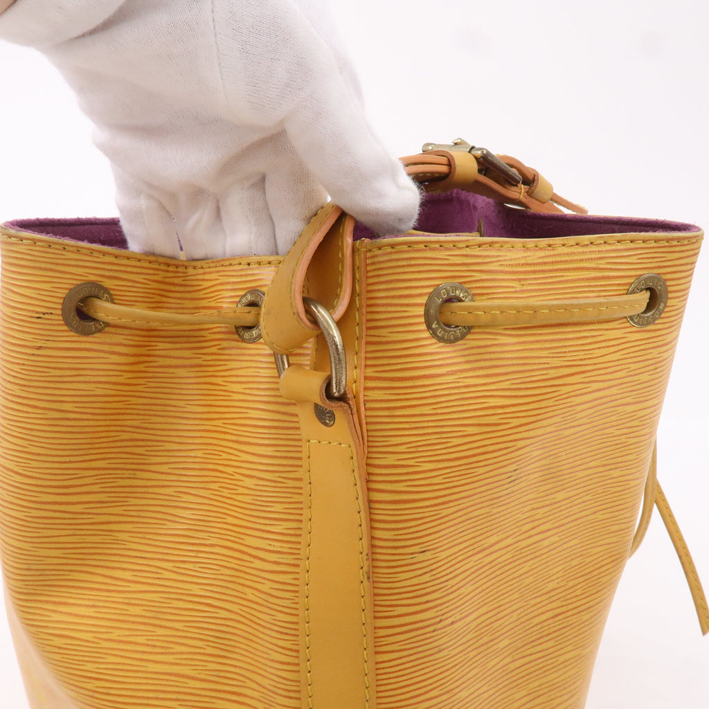 AuthenticLouis Vuitton Epi Petit Noe Shoulder Bag Tassili Yellow M44109