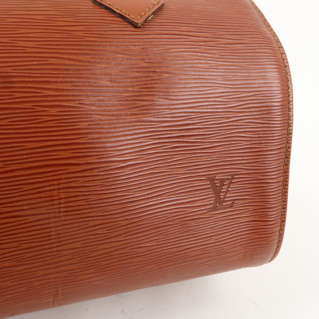 AuthenticLouis Vuitton Epi Speedy 25 Hand Boston Bag Kenya Brown M43013