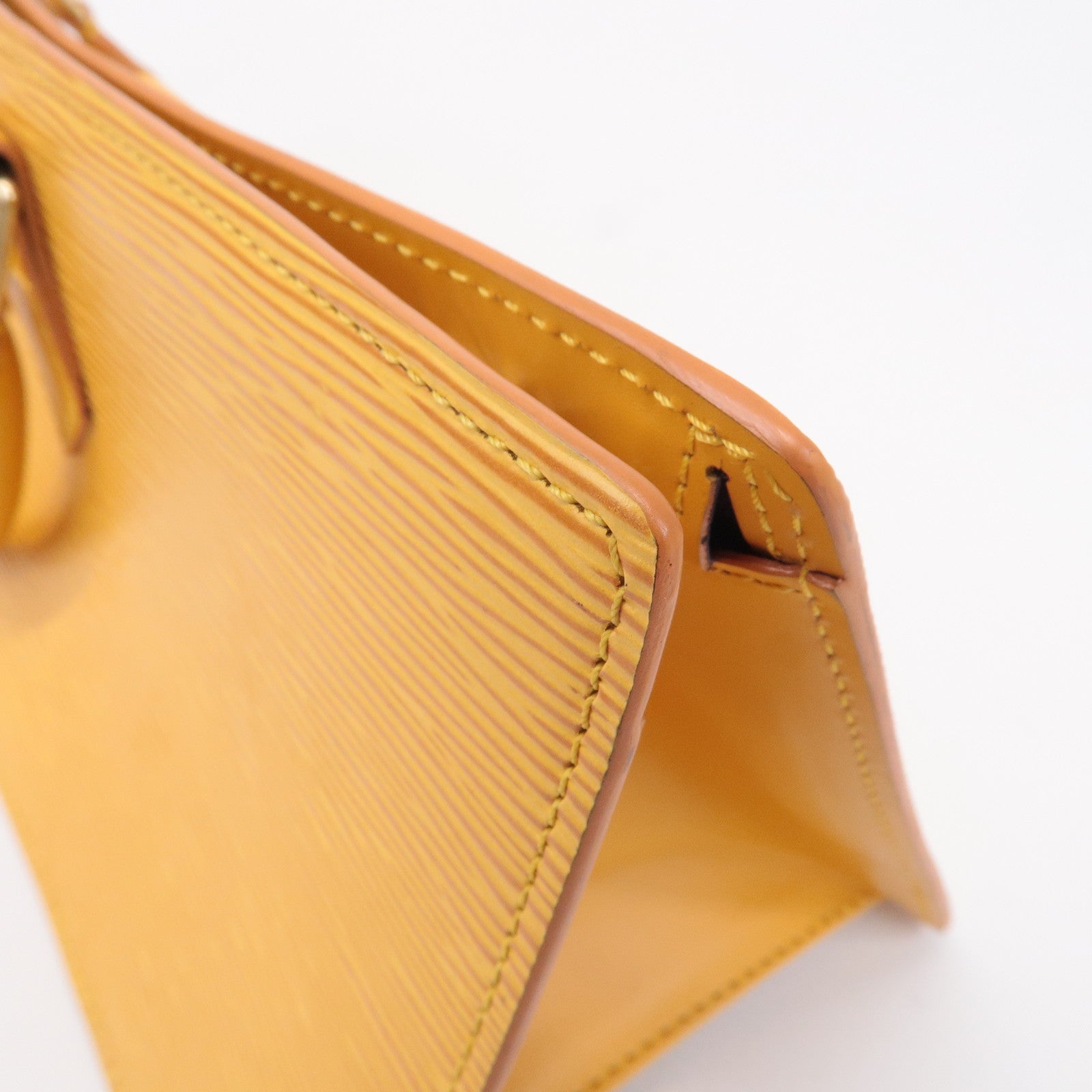 Louis Vuitton Epi Sac Triangle Hand Bag Tassili Yellow M52099