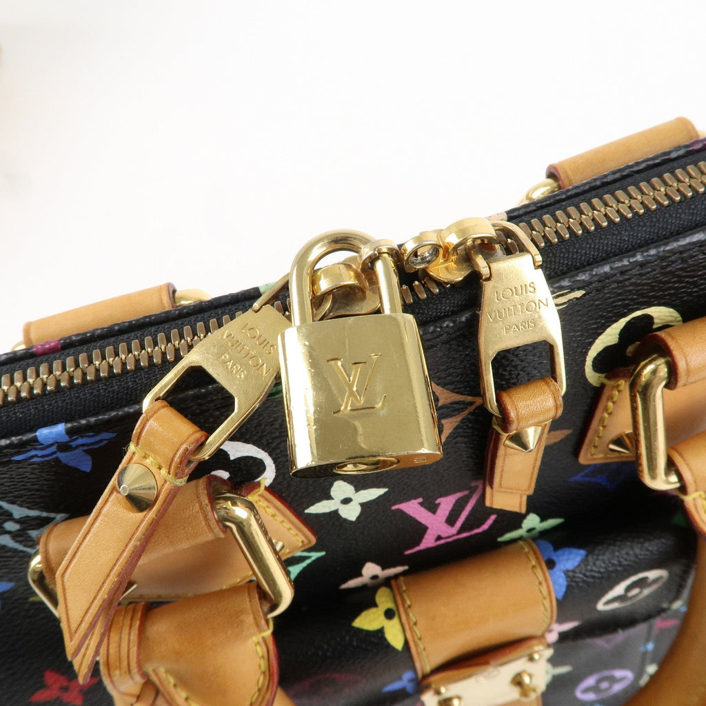 Louis Vuitton Monogram Multi Color Alma Hand Bag Noir M40442