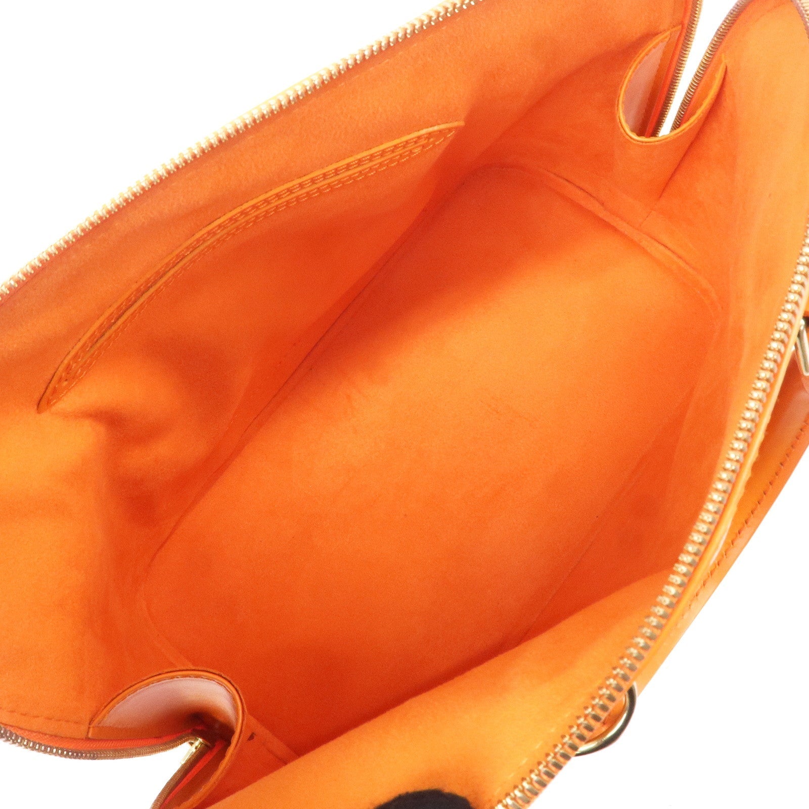 Louis Vuitton Epi Alma Hand Bag Mandarin Orange M5124H