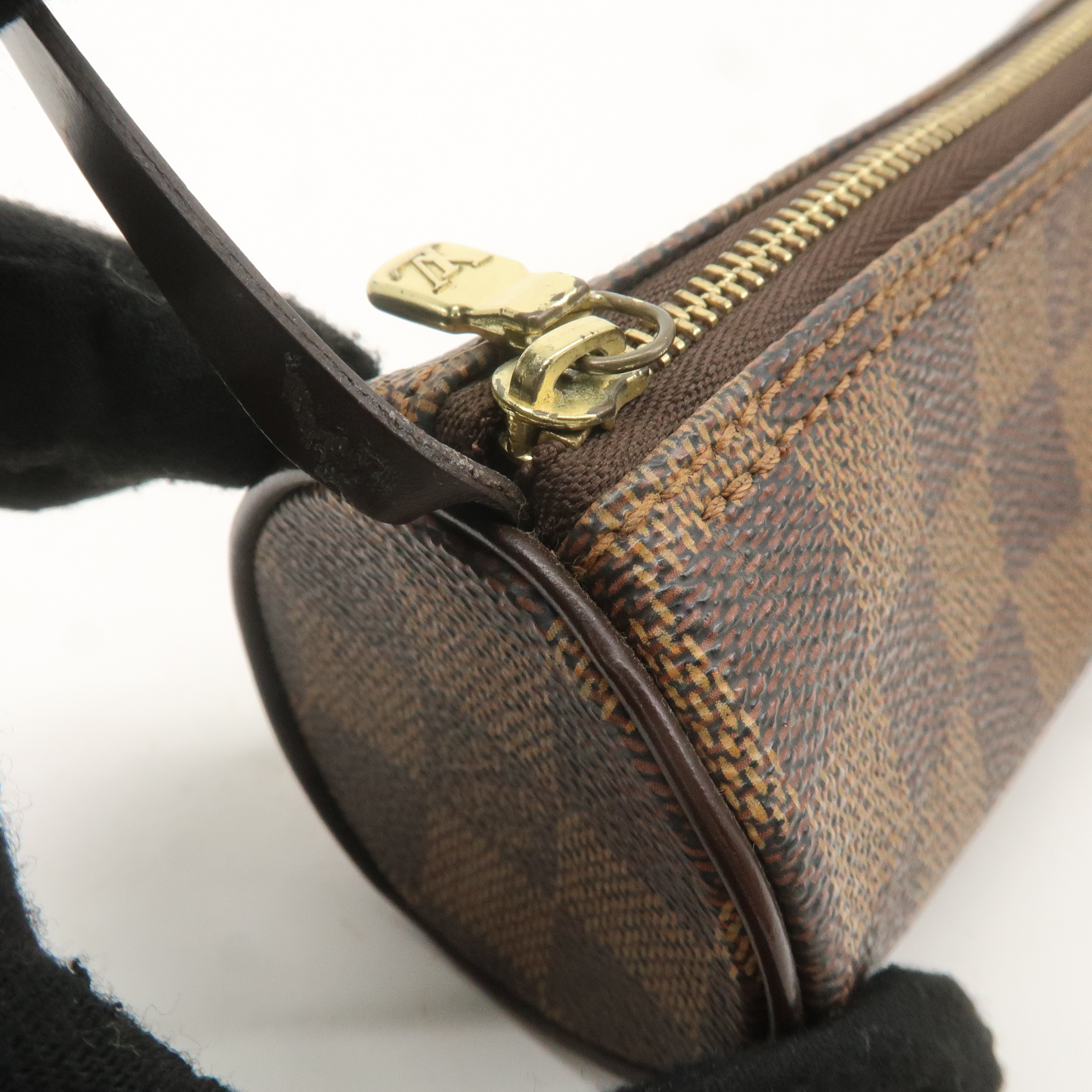 Louis Vuitton Damier Mini Pouch for Papillon Bag Brown