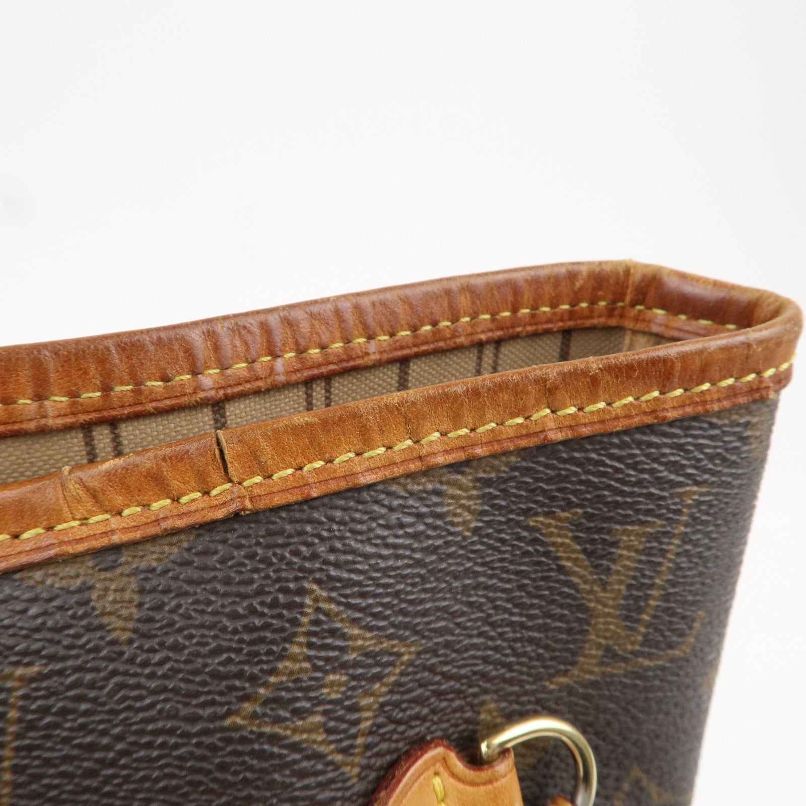 Louis Vuitton Monogram Neverfull MM Tote Bag Brown M40156