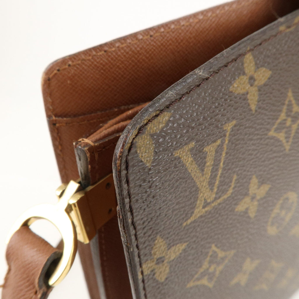 Louis Vuitton Monogram Courcelles Shoulder Bag Brown M51375