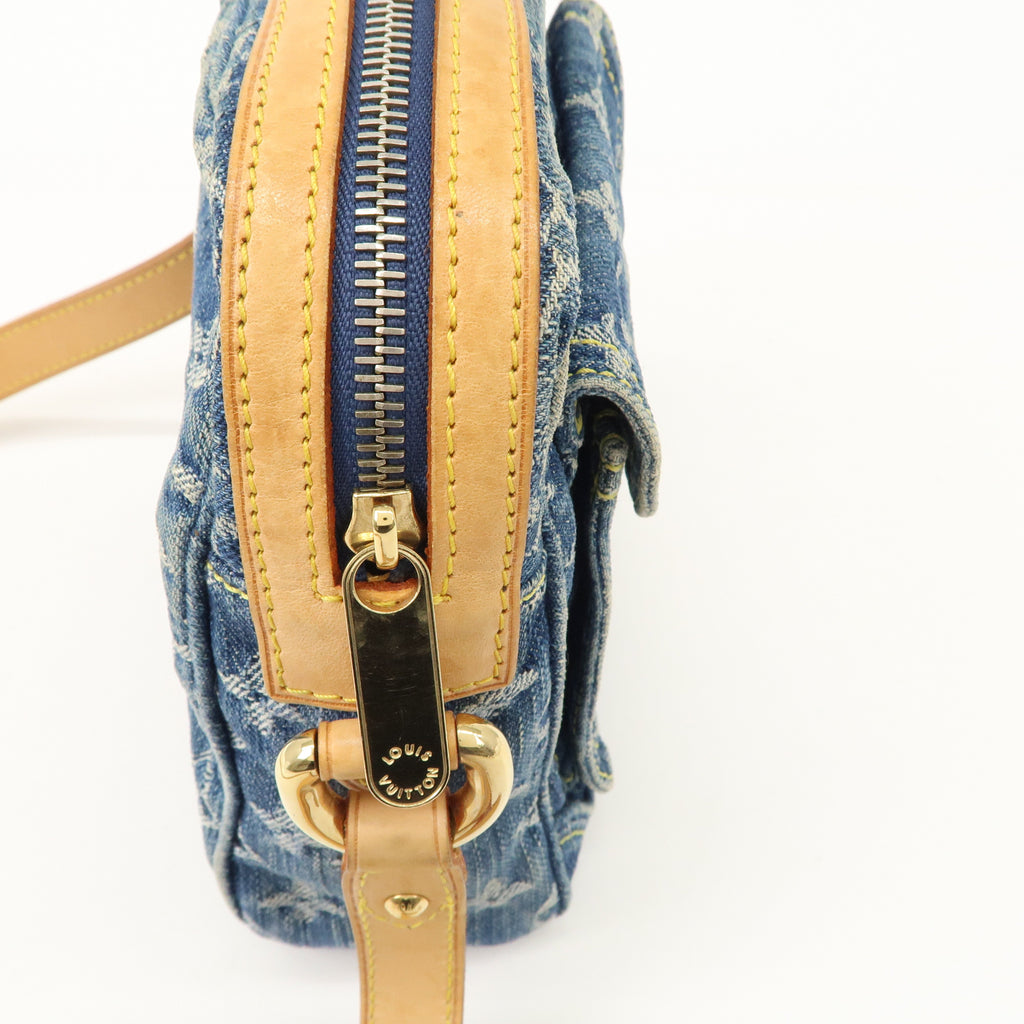 Louis Vuitton Monogram Denim Camera Bag Shoulder Bag Blue