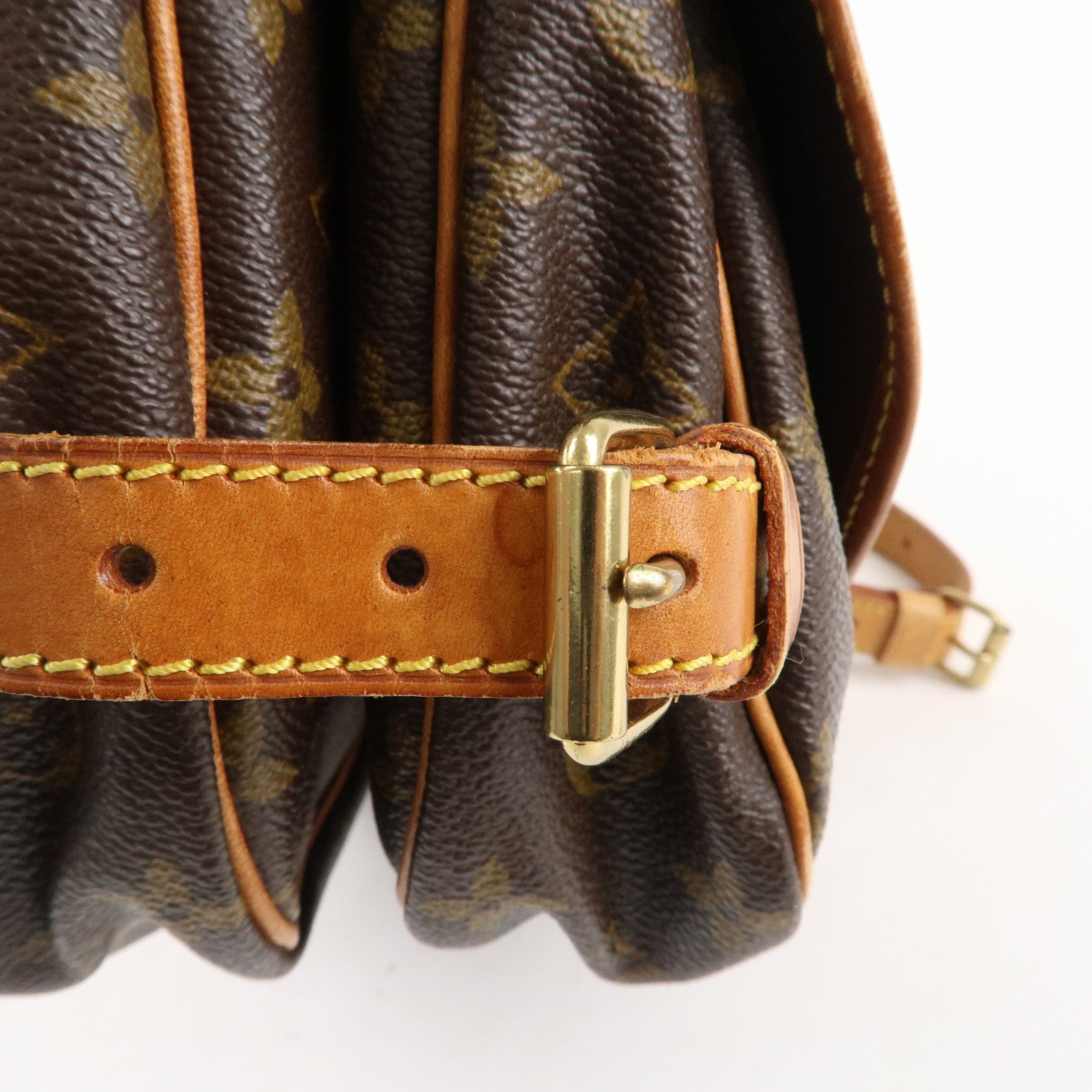 Louis Vuitton Monogram Saumur 30 Shoulder Bag Brown M42256