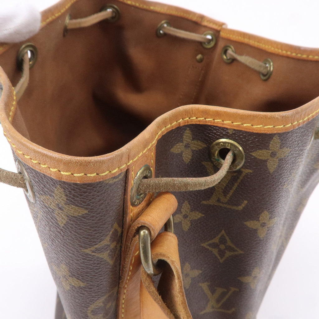 Louis Vuitton Monogram Petit Noe Shoulder Bag Brown M42226