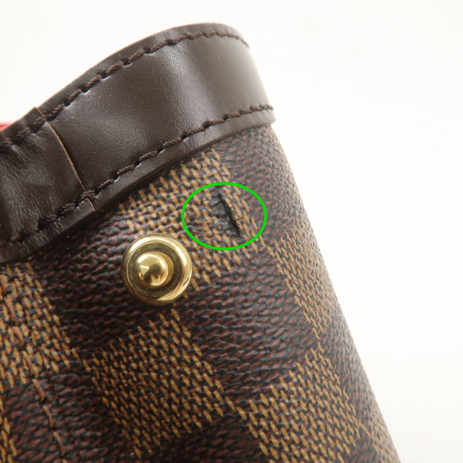 Louis Vuitton Damier Ebene Hampstead PM Hand Bag Brown N51205