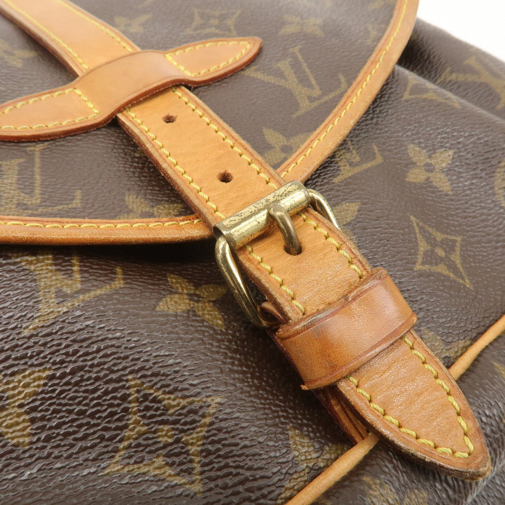 Louis Vuitton Monogram Saumur 30 Shoulder Bag Brown M42256