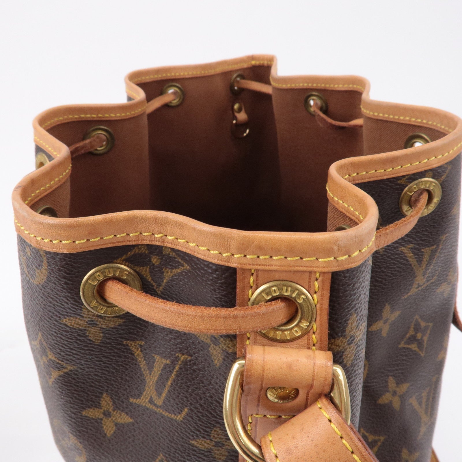 Louis Vuitton Monogram Noe Shoulder Bag Hand Bag Brown M42224