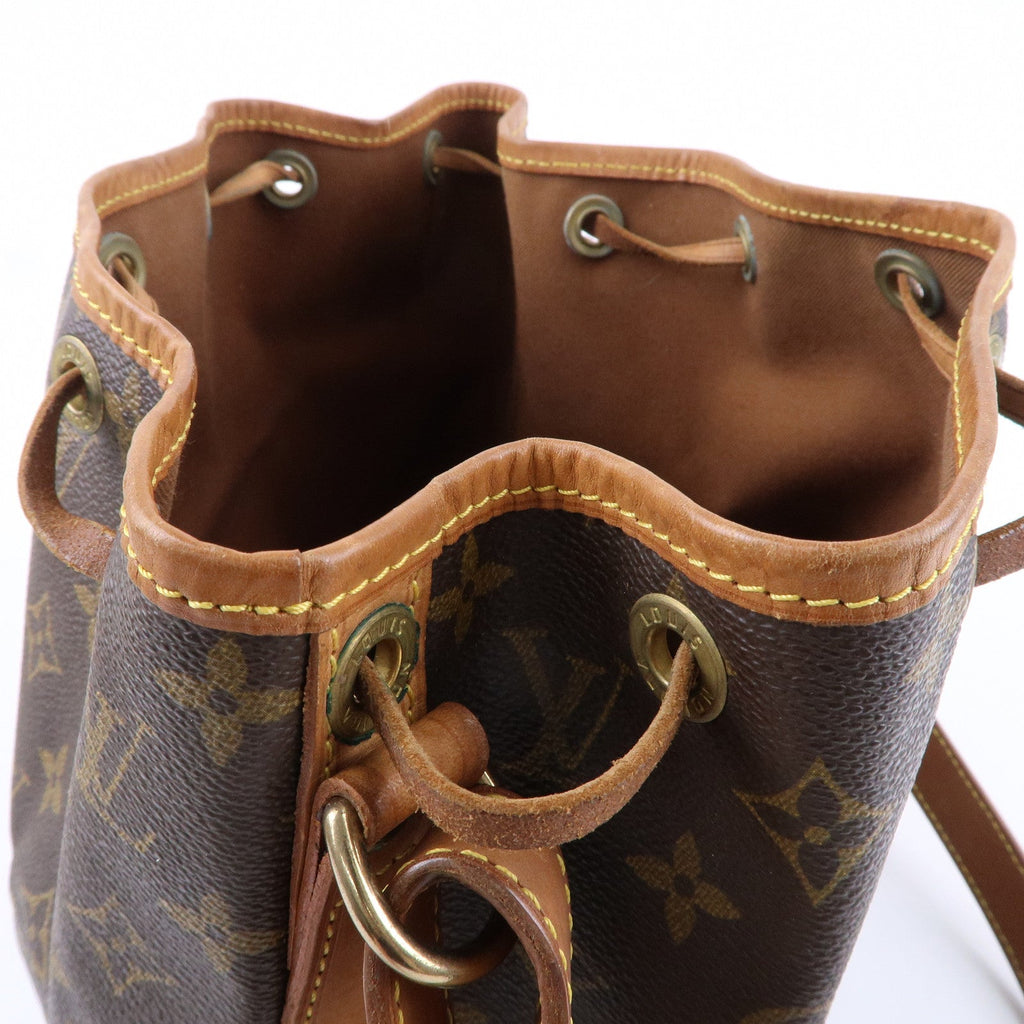Louis Vuitton Monogram Petit Noe Shoulder Bag Brown M42226