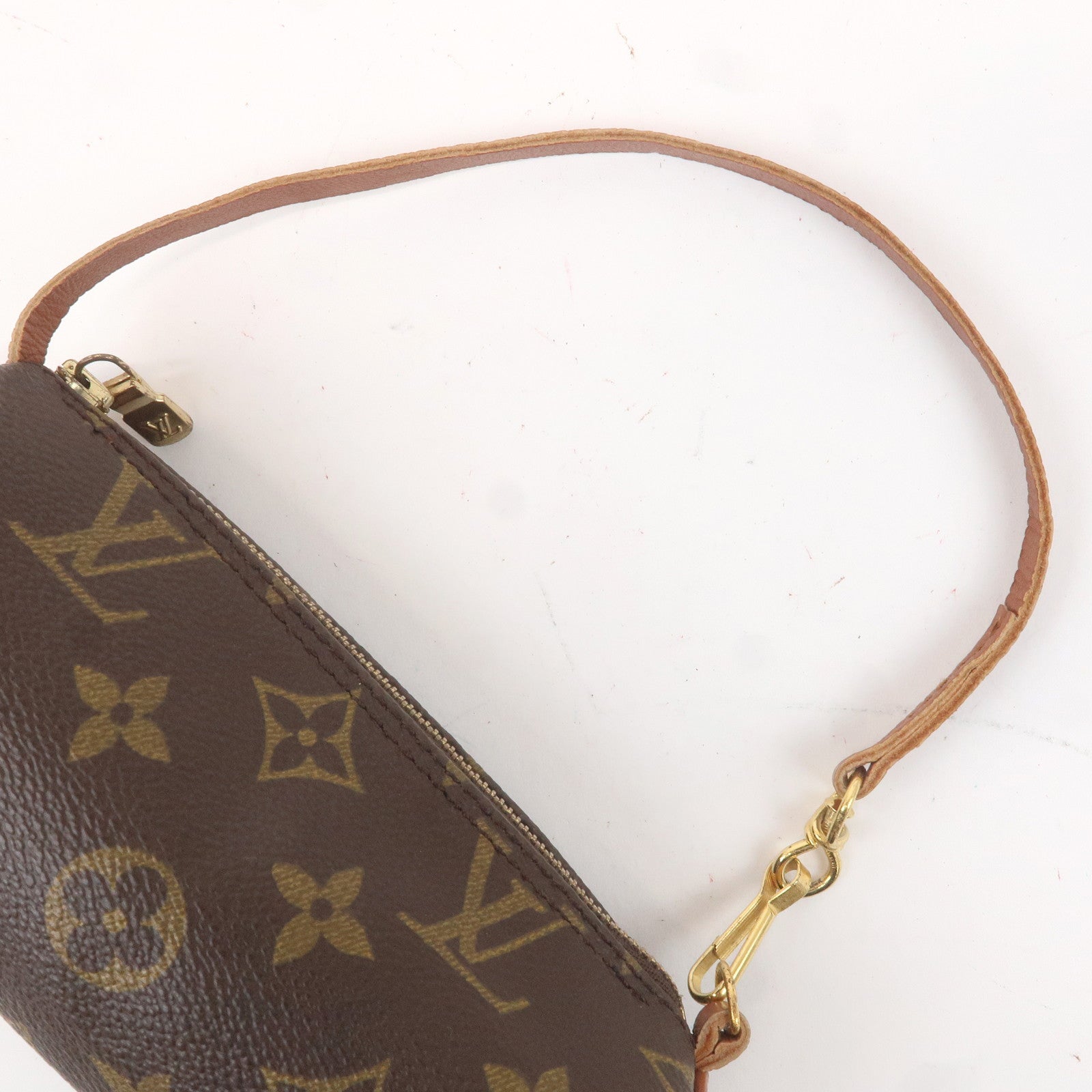 Louis Vuitton Set of 2 Monogram Pouch for Papillon Bag Brown