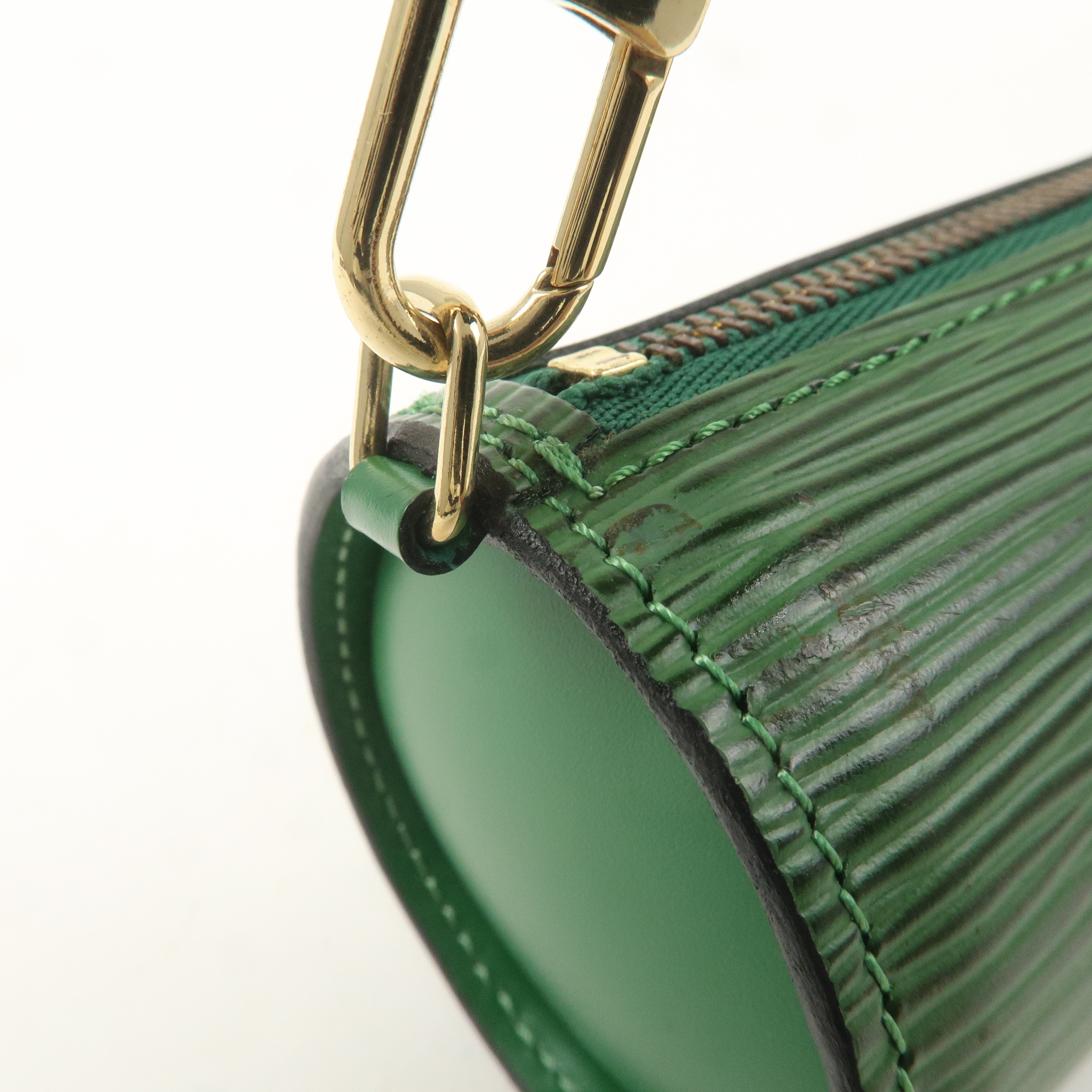 Louis Vuitton Epi Mini Pouch For Soufflot Hand Bag Borneo Green F/S