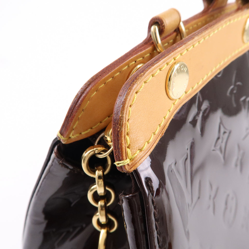 Louis Vuitton Vernis Brea MM 2Way Hand Bag Amarante M91619