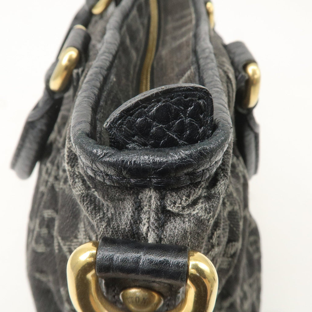 Louis Vuitton Monogram Denim Neo Cabby GM Shoulder Bag Noir M95352