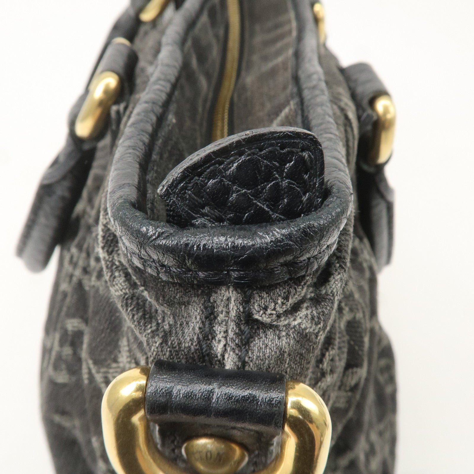 Louis Vuitton Monogram Denim Neo Cabby GM Shoulder Bag Noir M95352