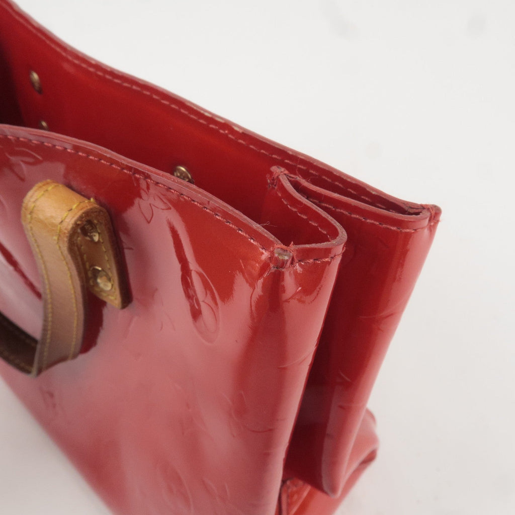 Louis Vuitton Monogram Vernis Lead PM Hand Bag Rouge M91088