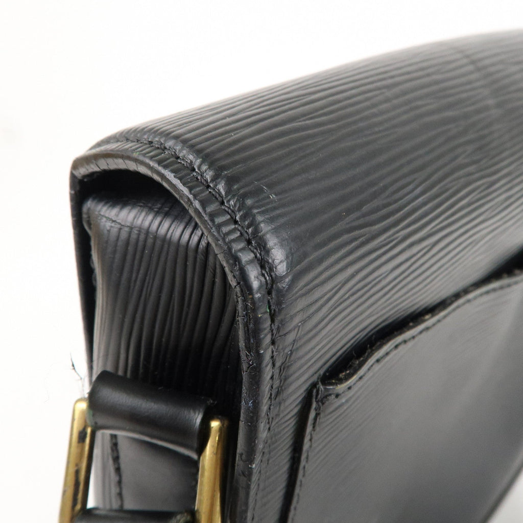 Louis Vuitton Epi Saint Cloud Shoulder Bag Noir Black M52192