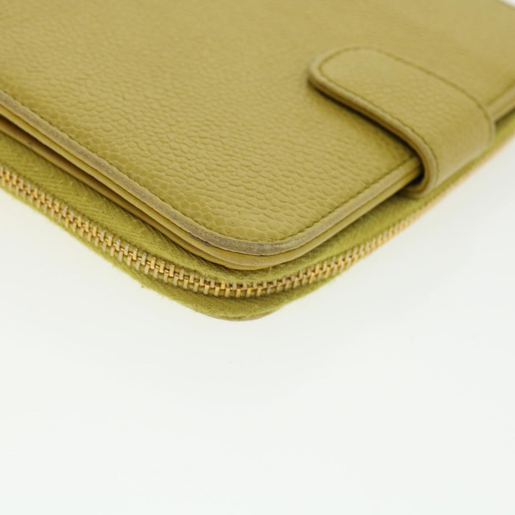 Chanel Yellow Leather  wallet accessories