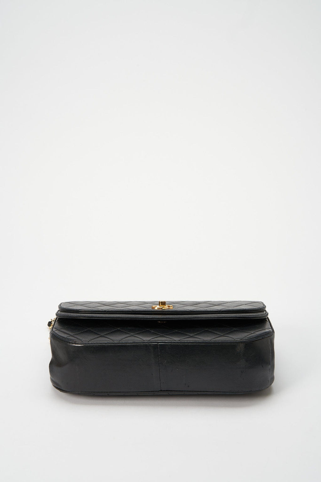 Chanel Black Quilted Lambskin Vintage Flap Bag