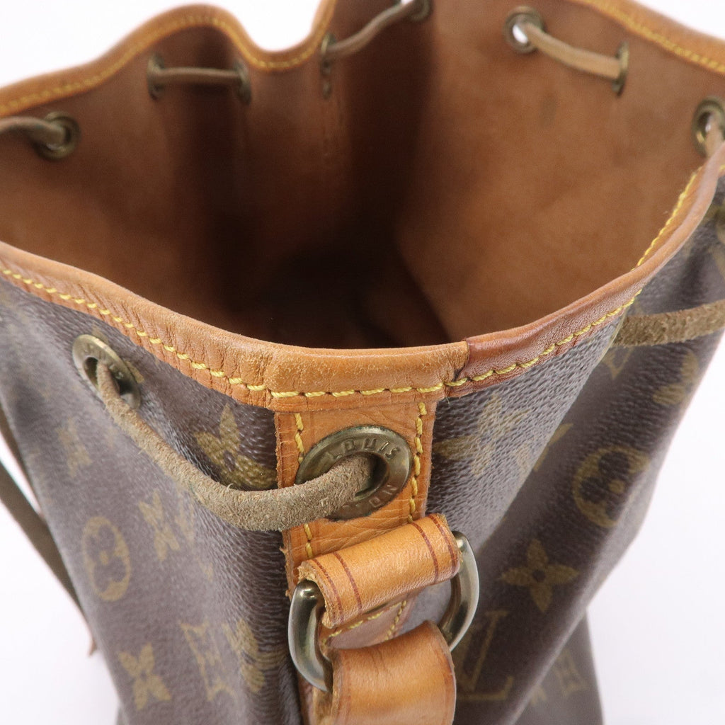 Louis Vuitton Monogram Petit Noe Shoulder Bag Brown M42226