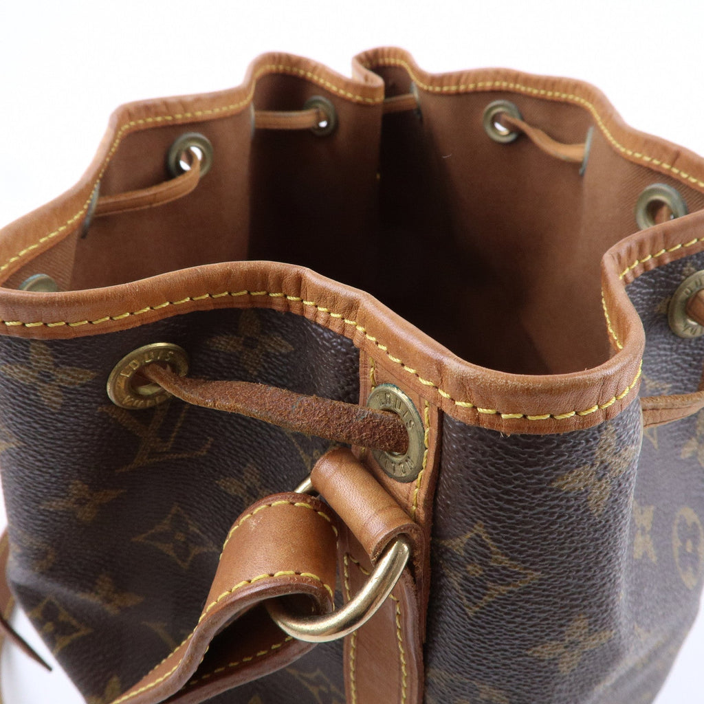 Louis Vuitton Monogram Petit Noe Shoulder Bag Brown M42226
