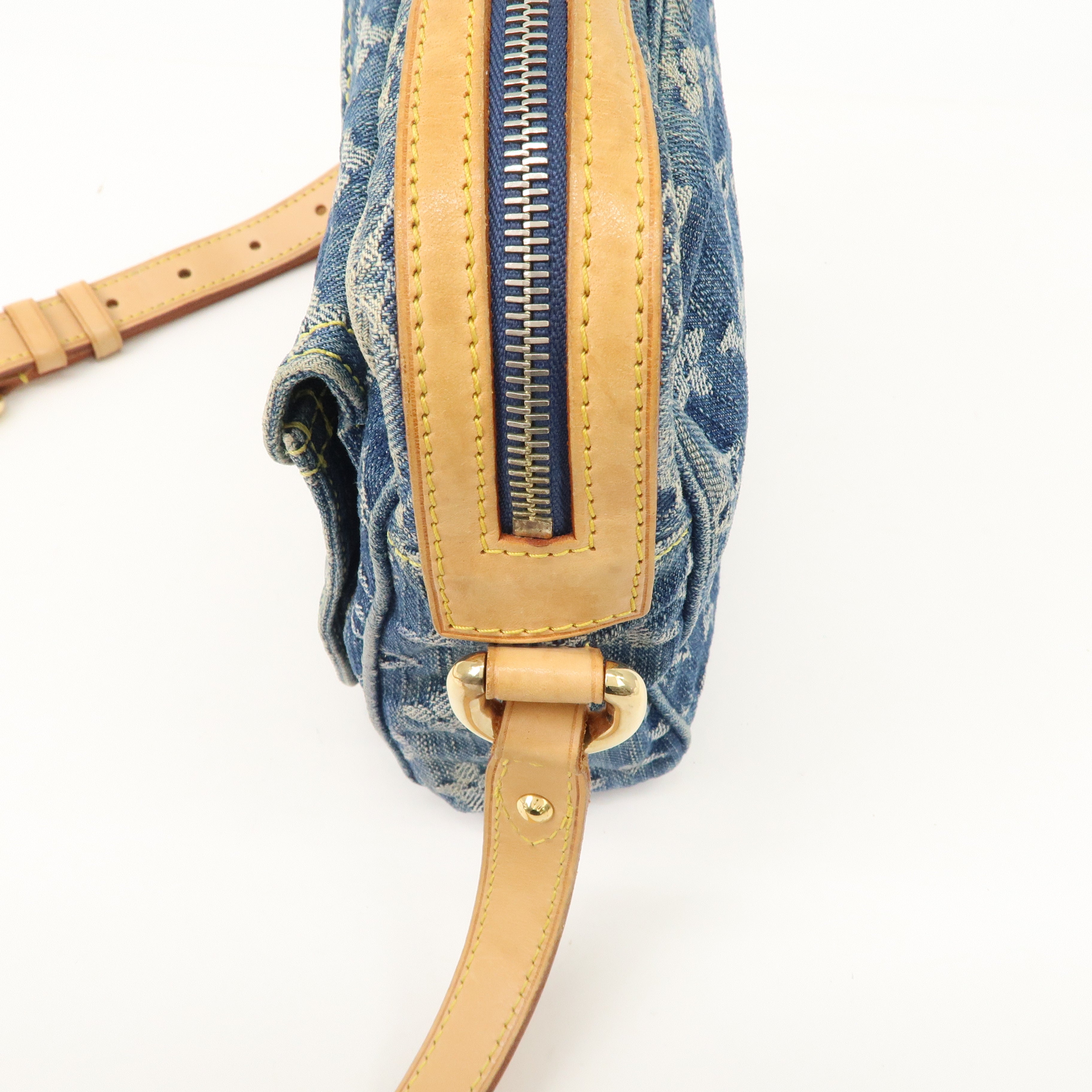 Louis Vuitton Monogram Denim Camera Bag Shoulder Bag Blue