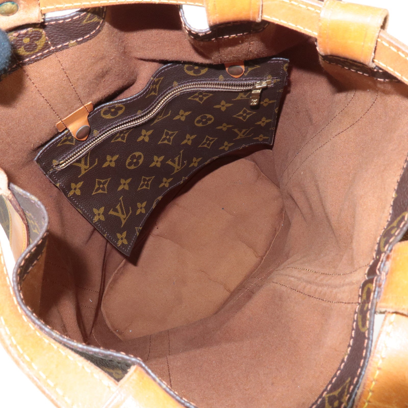 Louis Vuitton Monogram Randonnee GM Laundry Bag Brown M42244