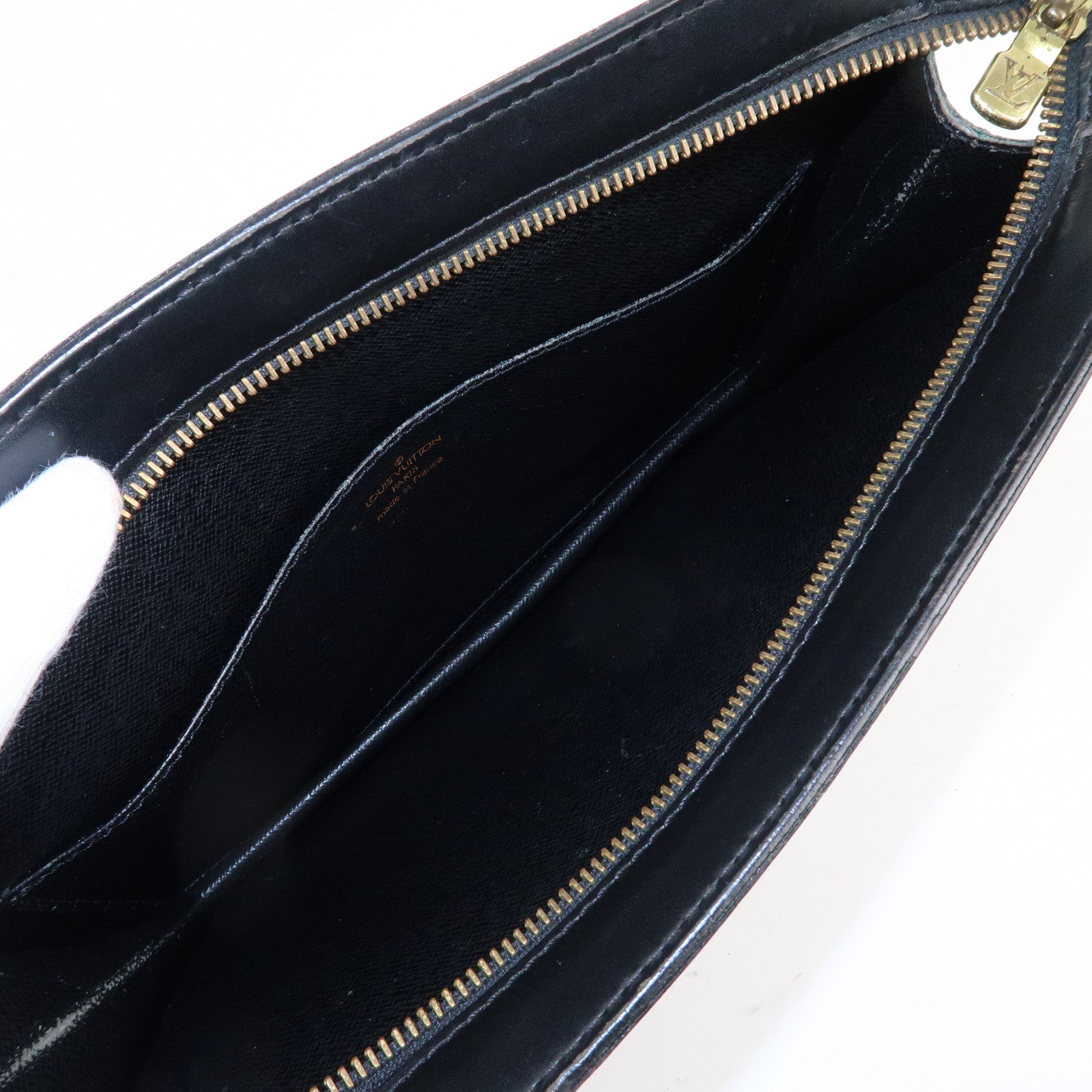 Louis Vuitton Epi Pochette Homme Clutch Bag Noir Black M52522