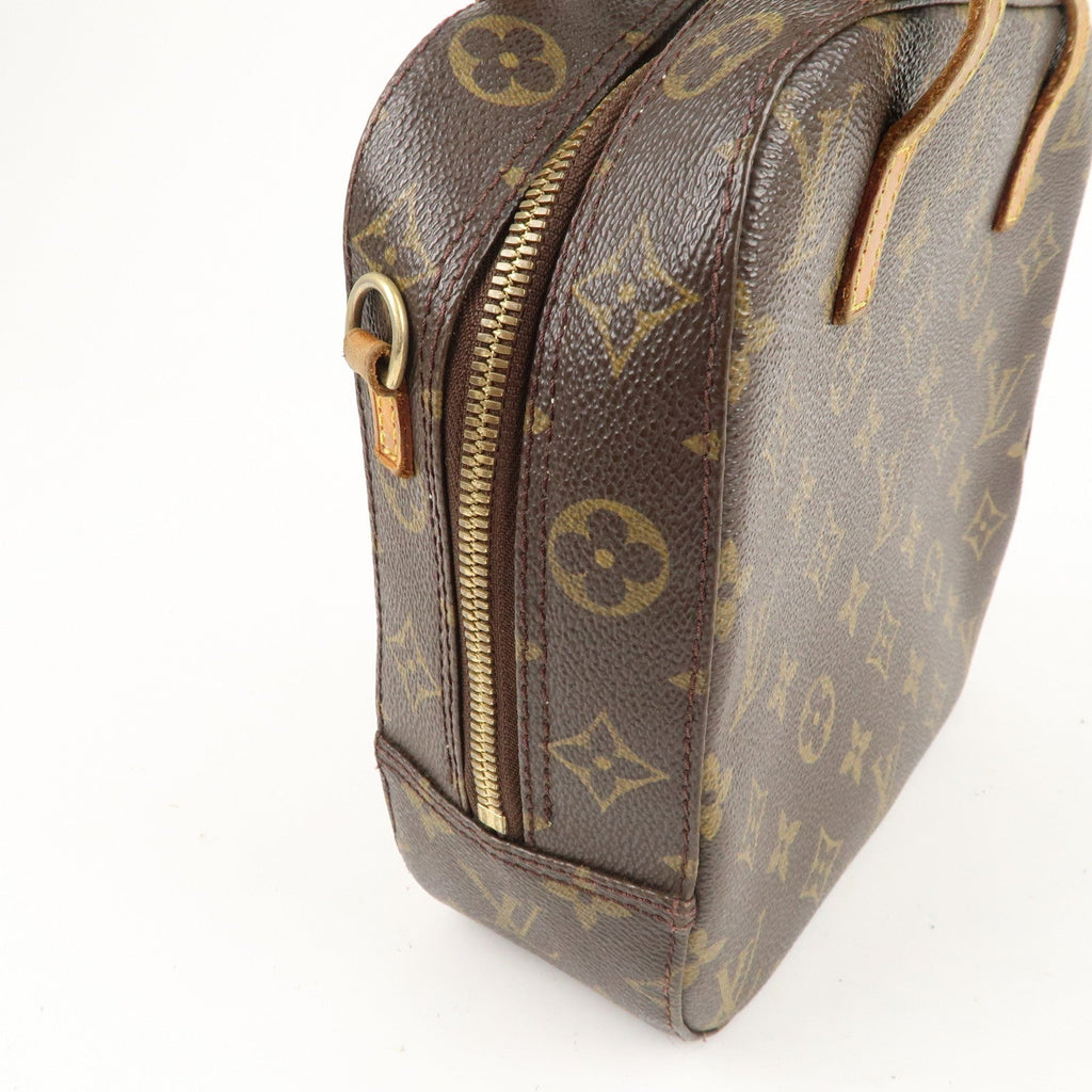 Louis Vuitton Monogram Spontini Hand Bag Brown M47500