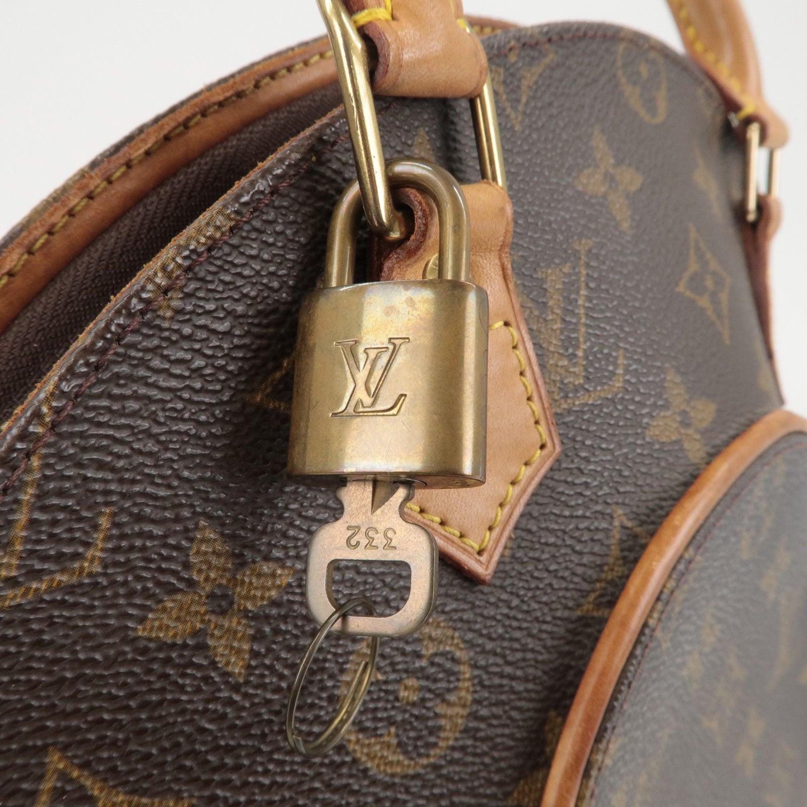 Louis Vuitton Monogram Ellipse PM Hand Bag Brown M51127