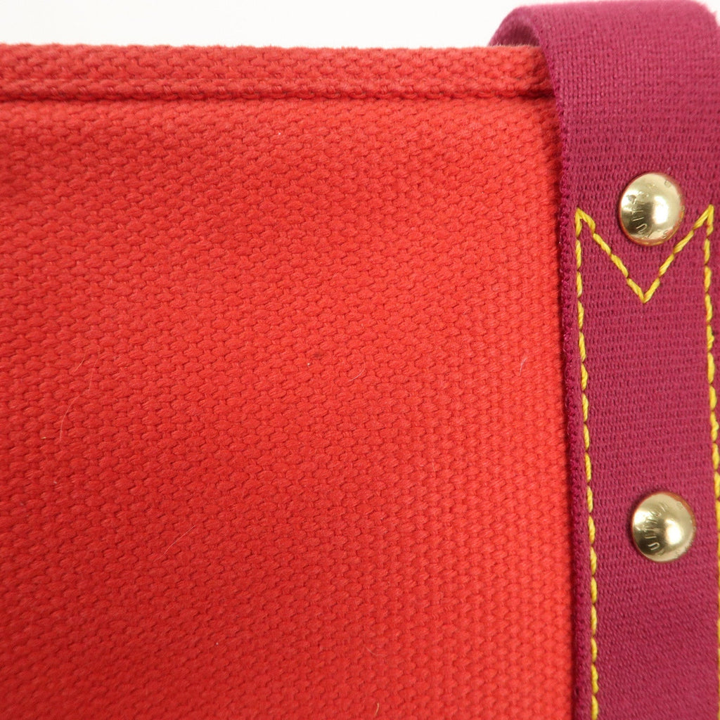 Louis Vuitton Antigua Cabas MM Tote Bag Hand Bag Rouge M40034