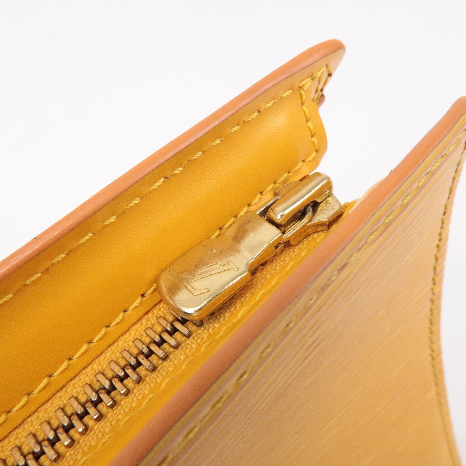 Louis Vuitton Epi Sac Triangle Hand Bag Tassili Yellow M52099