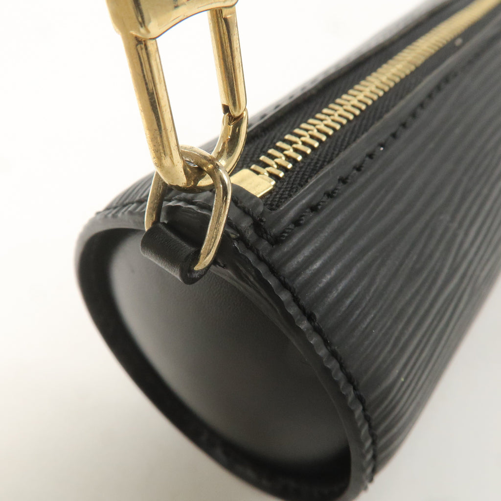 Louis Vuitton Epi Mini Pouch For Soufflot Hand Bag Noir Black F/S