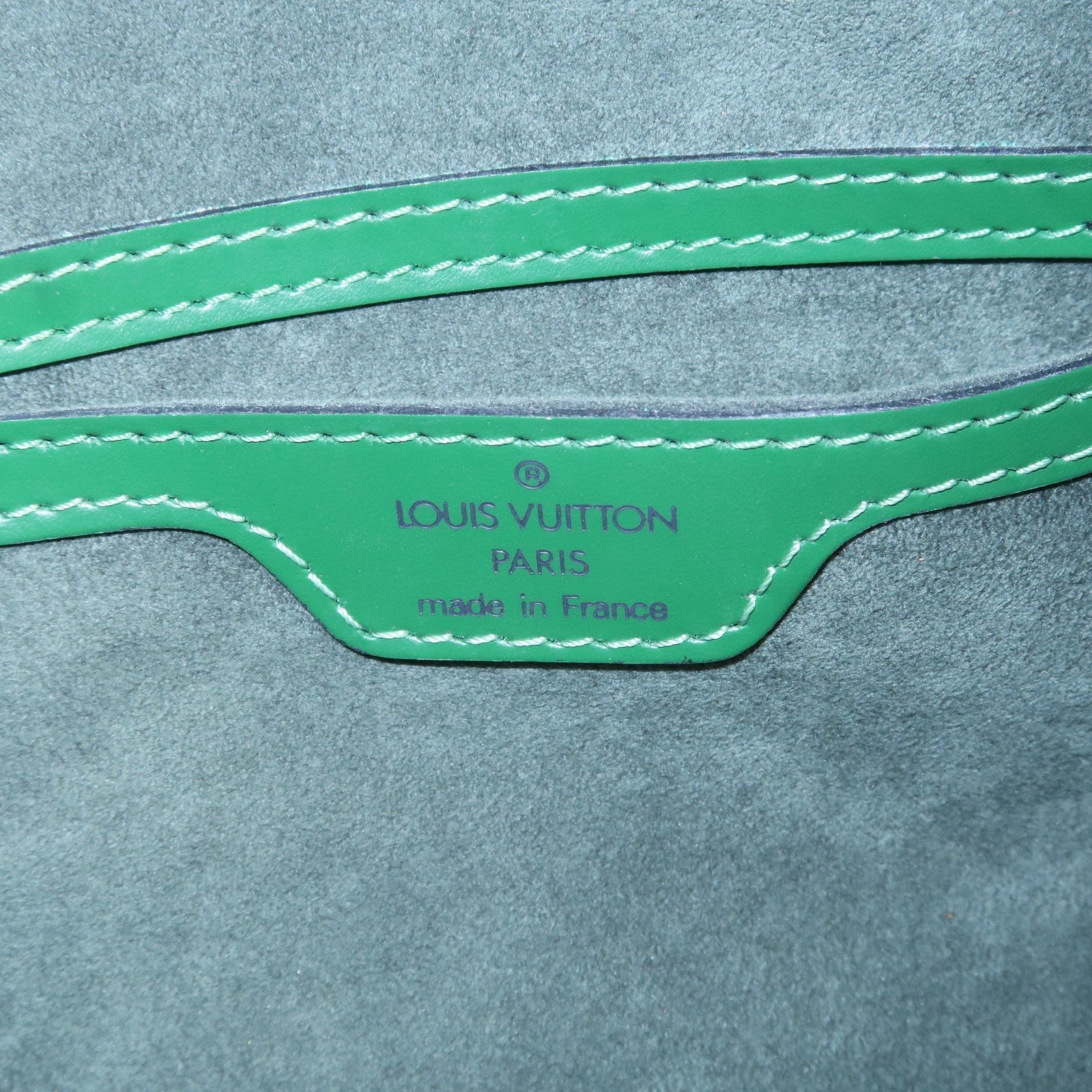Louis Vuitton Epi Soufflot Pouch Hand Bag Borneo Green M52224