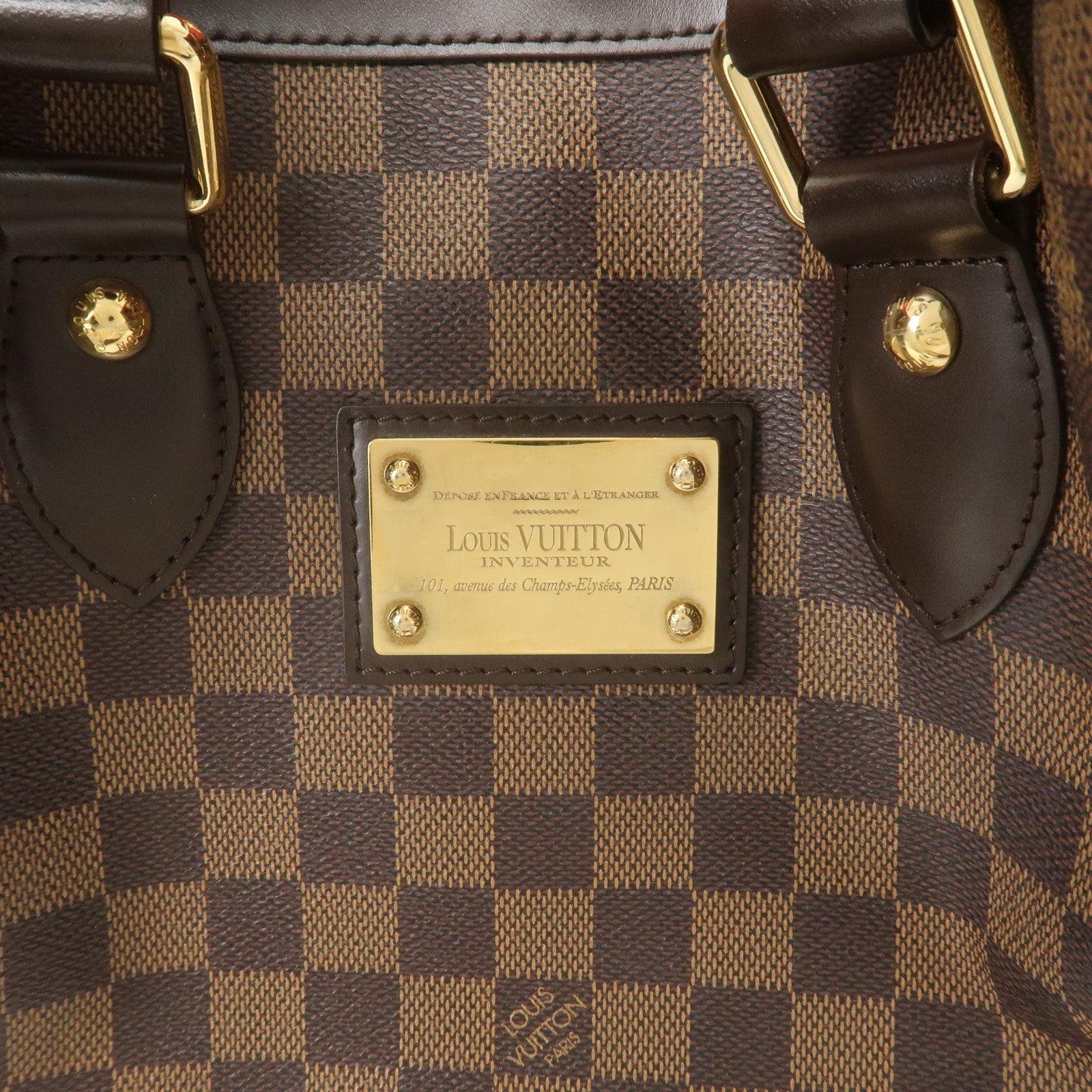 Louis Vuitton Damier Ebene Hampstead PM Hand Bag Brown N51205