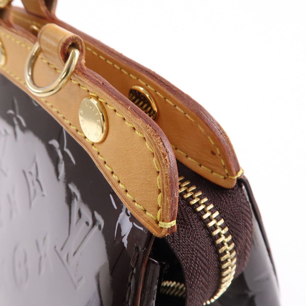 Louis Vuitton Vernis Brea MM 2Way Hand Bag Amarante M91619