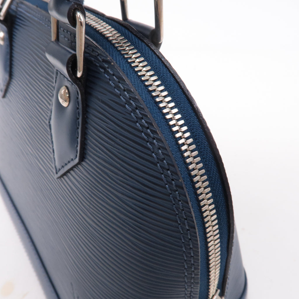 Louis Vuitton Epi Alma BB 2Way Bag Andigo Blue M40855