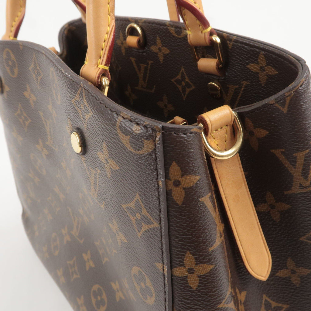 Louis Vuitton Monogram Montaigne MM 2Way Hand Bag M41056