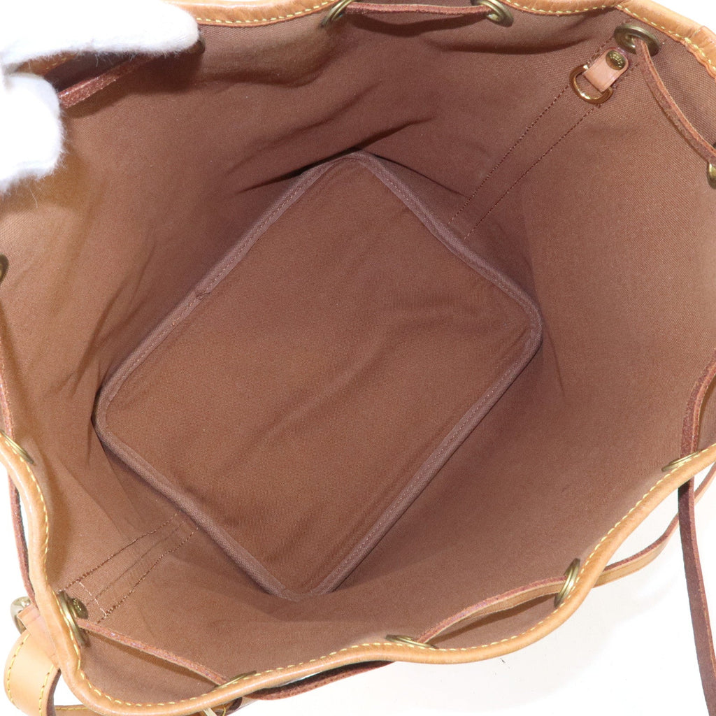 Louis Vuitton Monogram Petit Noe Shoulder Bag Brown M42226