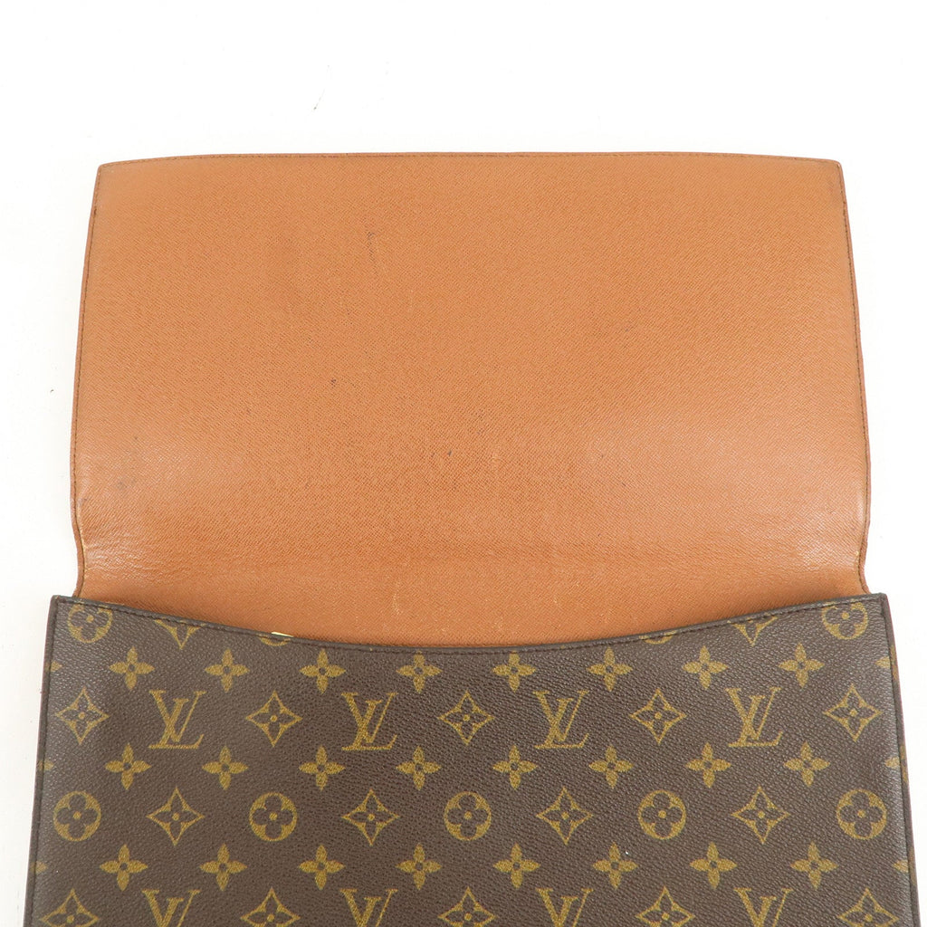 Louis Vuitton Monogram Porte Envelope Clutch Bag Brown M51801