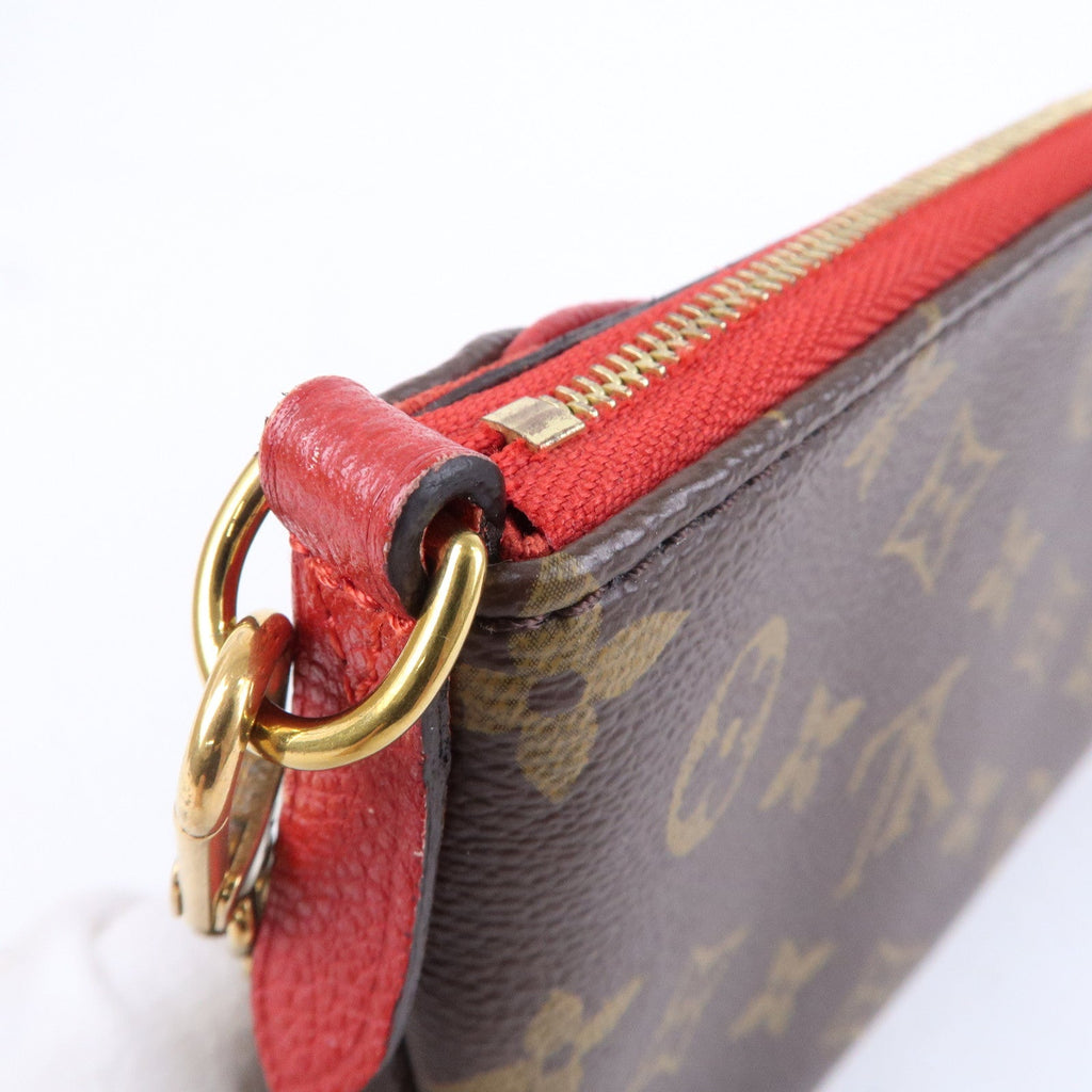 Louis Vuitton Monogram Pallas Clutch 2 Way Bag Cerise M41638