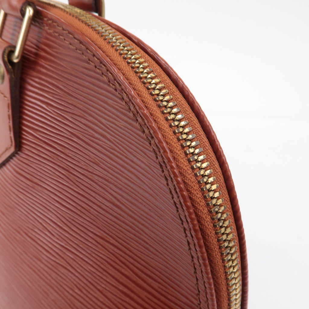Louis Vuitton Epi Alma 2Way Bag Hand Bag Kenya Brown M52143